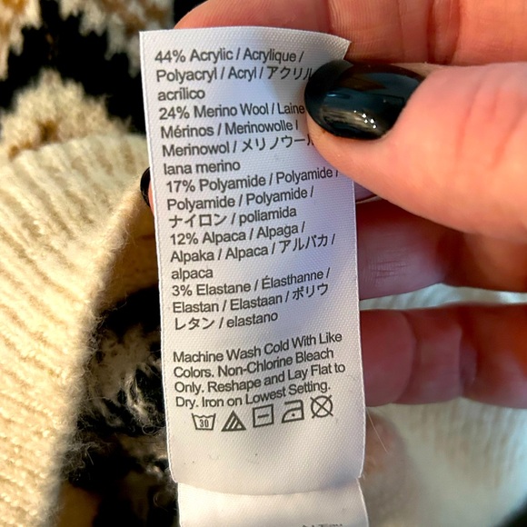 Merino wool and alpaca cardigan - Picture 4 of 4